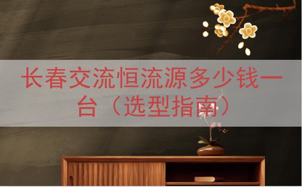 长春交流恒流源多少钱一台（选型指南）