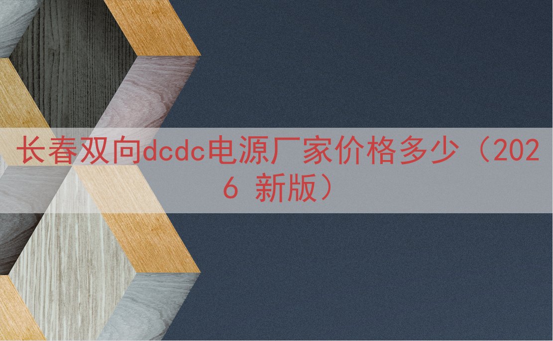 长春双向dcdc电源厂家价格多少（2026 新版）