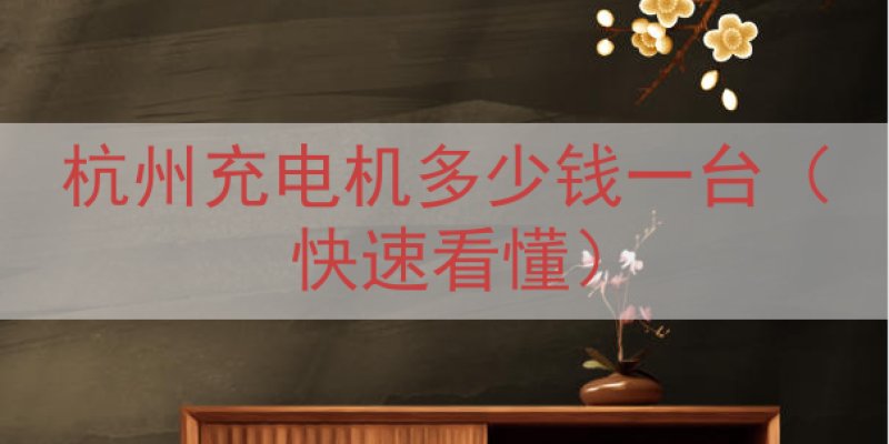 杭州充电机多少钱一台（快速看懂）